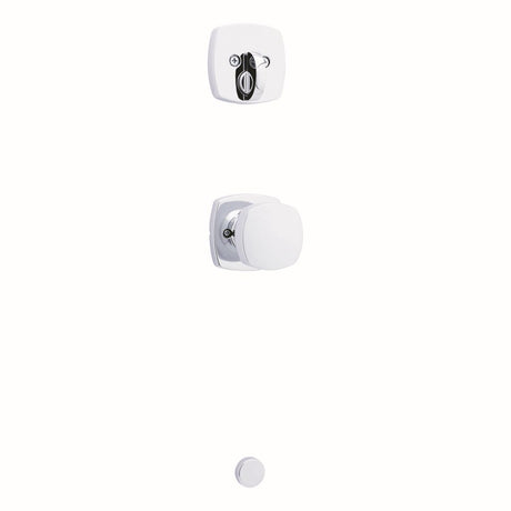 Kwikset Single Keyed Entry Door Knob in Bright Chrome