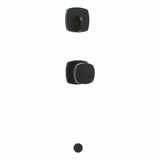 Kwikset Single Keyed Entry Door Knob in Matte Black