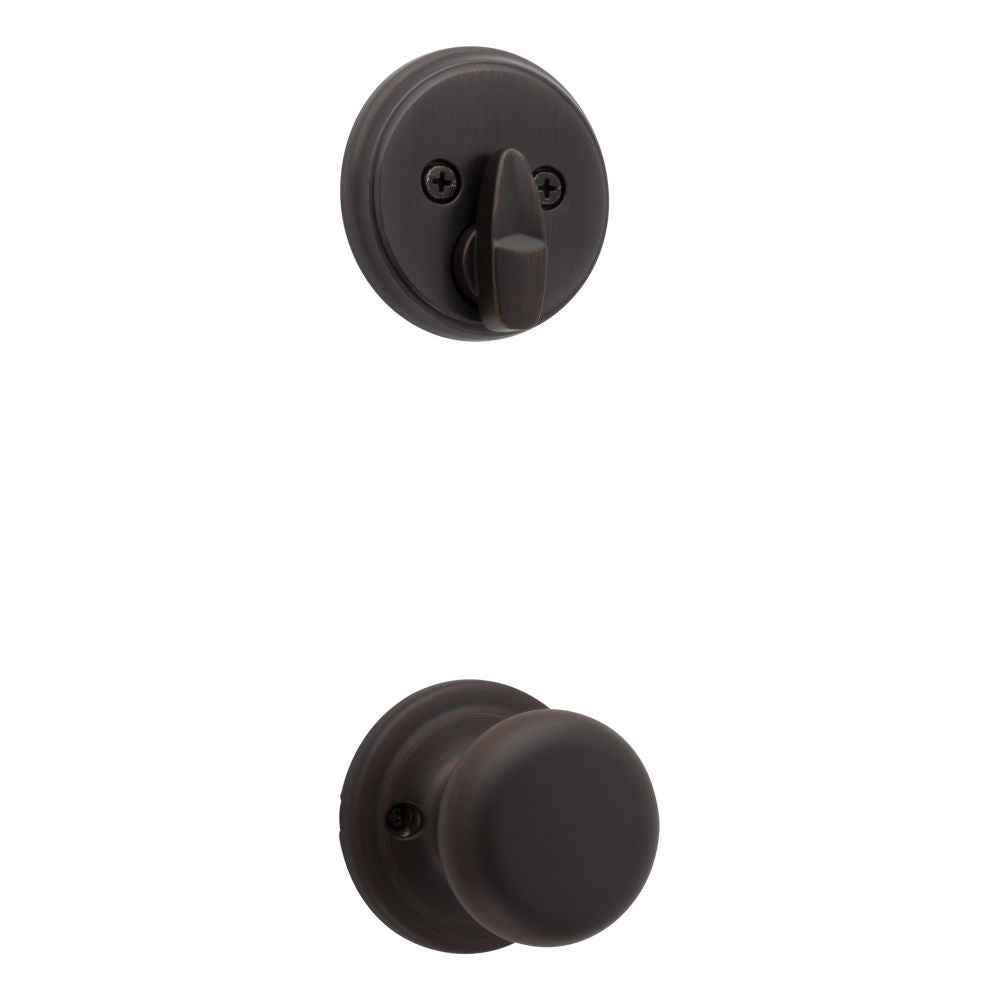 Kwikset Hancock Handleset Trim in Venetian Bronze