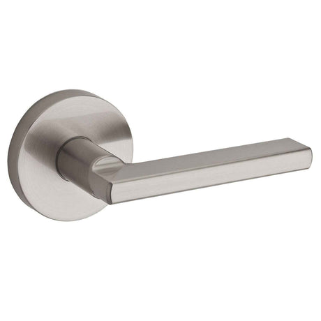 Kwikset Halifax Handleset Trim with Round Rose in Satin Nickel