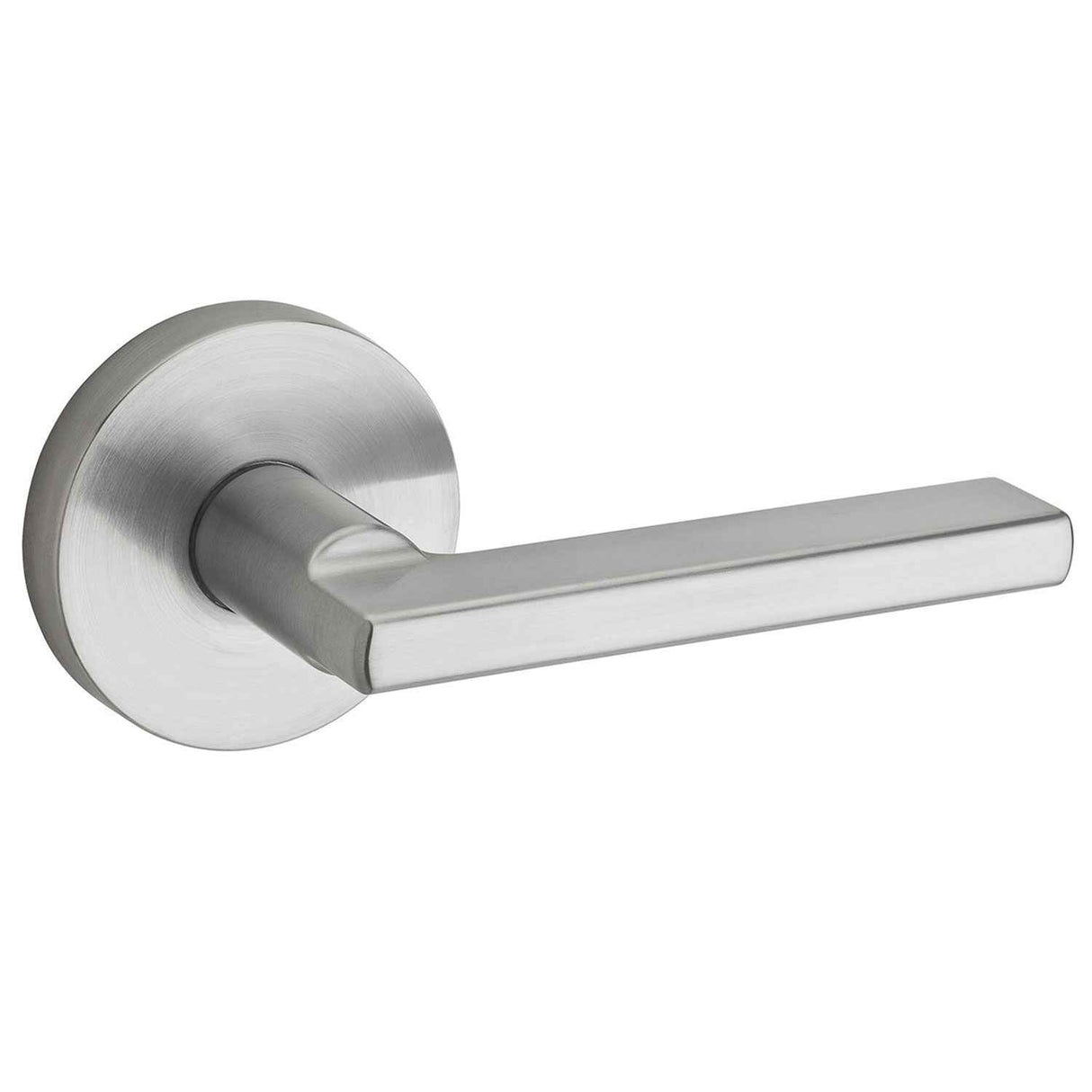 Kwikset Halifax Handleset Trim with Round Rose in Satin Chrome