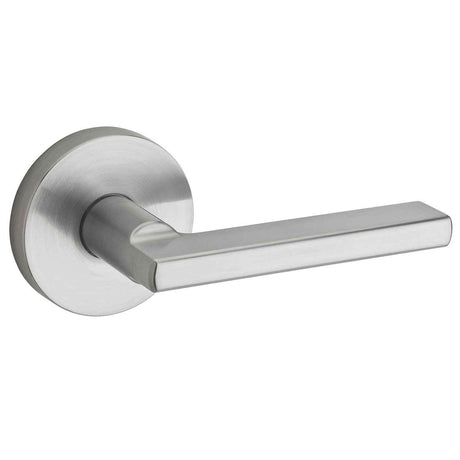 Kwikset Halifax Handleset Trim with Round Rose in Satin Chrome