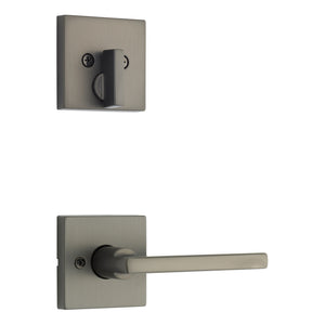Kwikset Halifax Handleset Trim with Square Rose