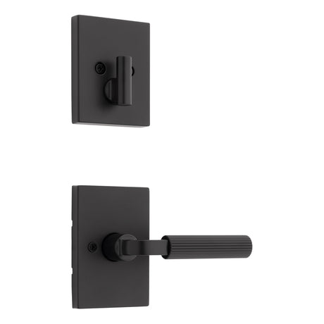 Kwikset Contemporary Handleset Trim in Matte Black