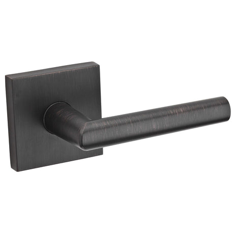 Kwikset Milan Handleset Trim with Square Rose in Venetian Bronze