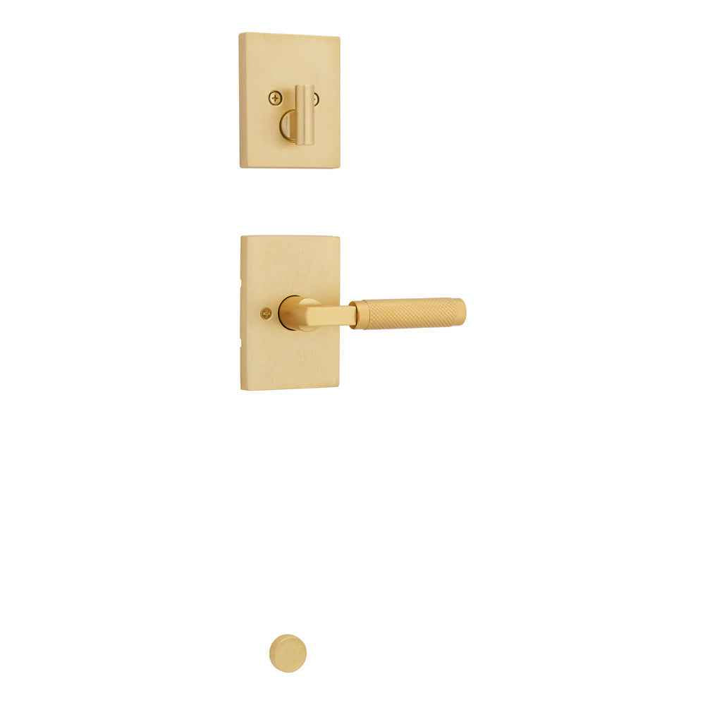 Kwikset Single Handleset Trim in Satin Brass
