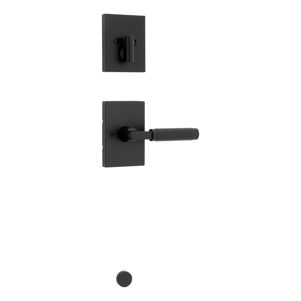 Kwikset Single Handleset Trim in Matte Black