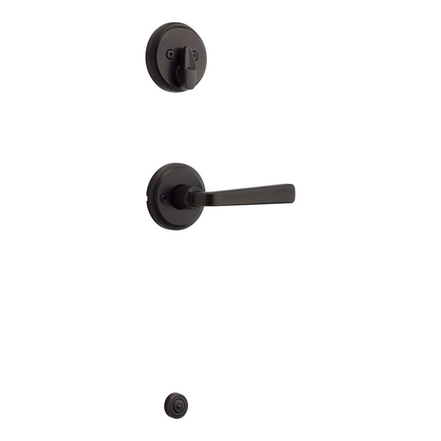 Kwikset Trafford Handleset Trim in Venetian Bronze