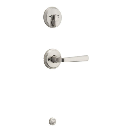 Kwikset Trafford Handleset Trim in Satin Nickel