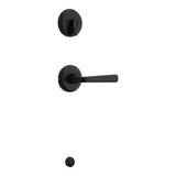 Kwikset Trafford Handleset Trim in Matte Black