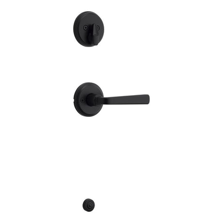 Kwikset Trafford Handleset Trim in Matte Black