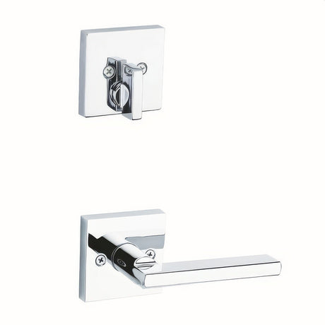 Kwikset 971HFLSQT-26 Halifax handleset trim pack in polished chrome, additional view