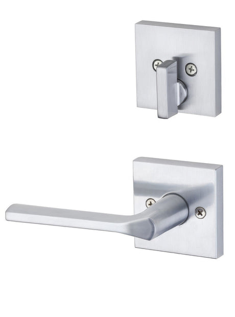 Kwikset 971LSLSQT-26DV1 satin chrome handleset trim pack