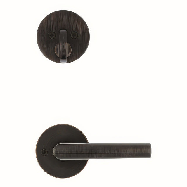 Kwikset 971MILRDT-11P venetian bronze handleset trim pack