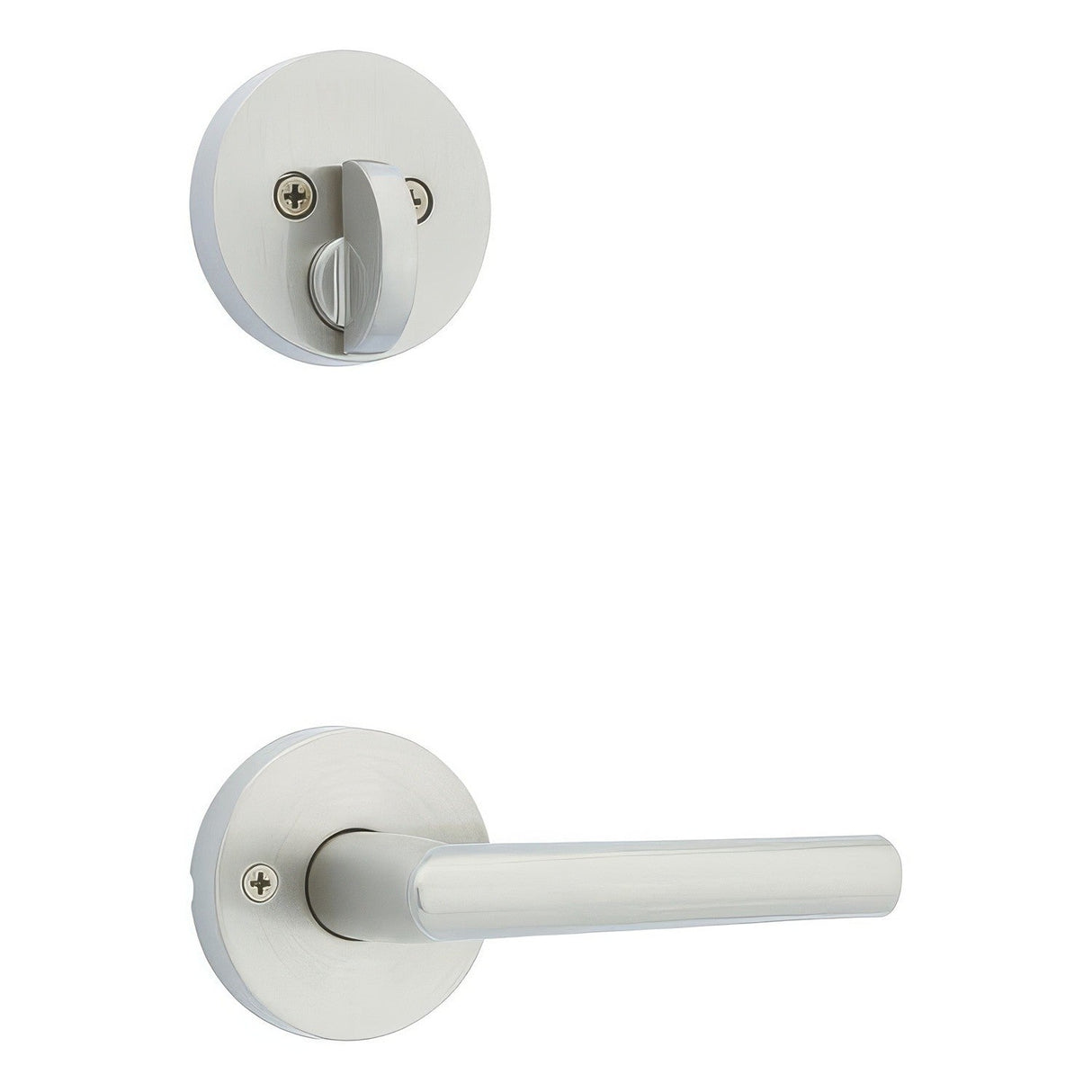 Kwikset 971MILRDT-15 satin nickel handleset trim pack