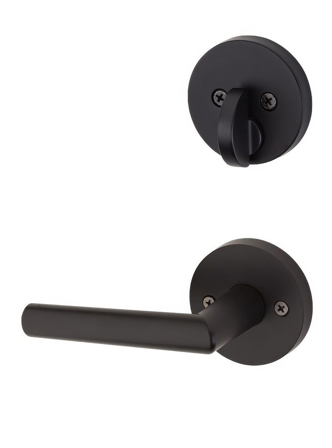 Kwikset 971MILRDT-514 matte black handleset trim pack