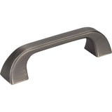 Jeffrey Alexander 972-96BNBDL brushed pewter cabinet drawer pull