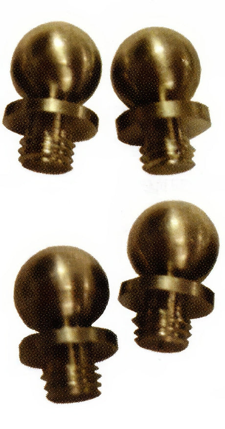 Emtek 97203US7 Brass Modern, Classic Brass, Designer Brass finial in satin stainless, additional view