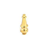 Emtek 97213US3 Brass Modern, Classic Brass, Designer Brass finial in satin stainless, additional view