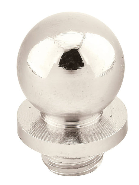 Emtek 97303US14 Brass Modern, Classic Brass, Designer Brass finial in satin stainless, additional view