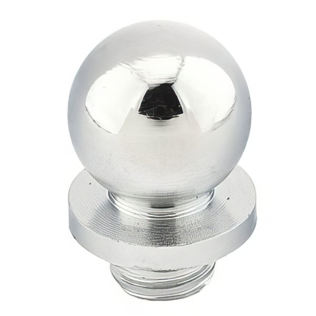 Emtek 97304US26 Brass Modern, Classic Brass, Designer Brass finial in satin nickel, additional view