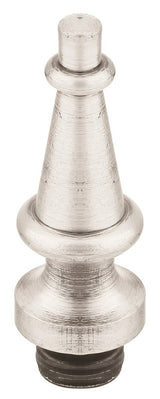 Emtek 97313US14 Brass Modern, Classic Brass, Designer Brass finial in satin stainless, additional view