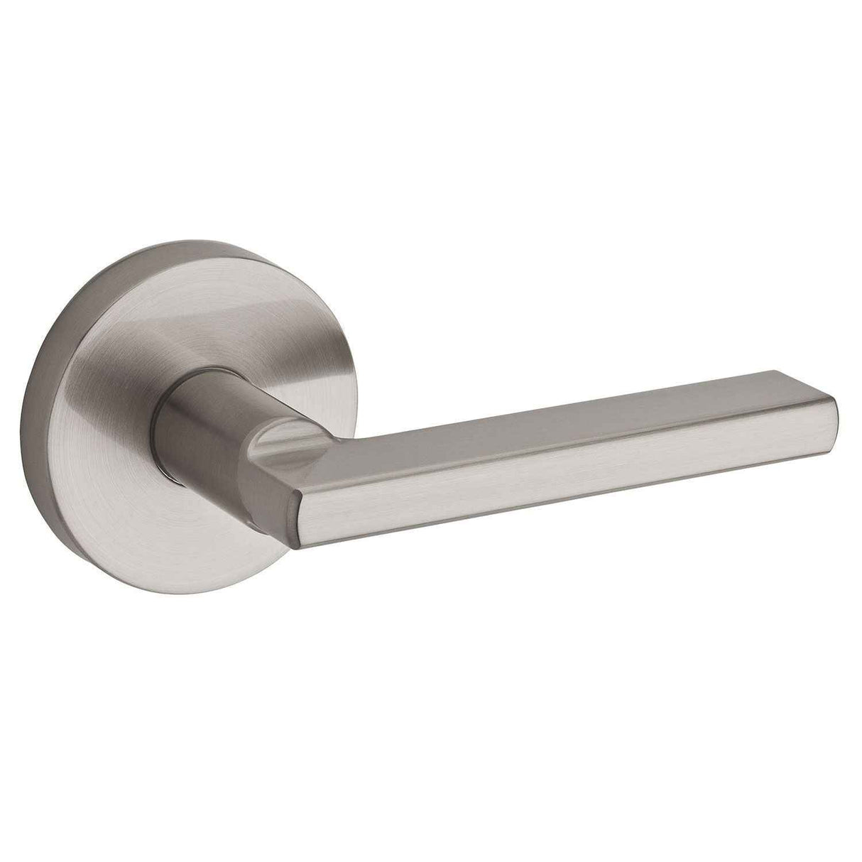 Kwikset Halifax Handleset Trim with Round Rose in Satin Nickel