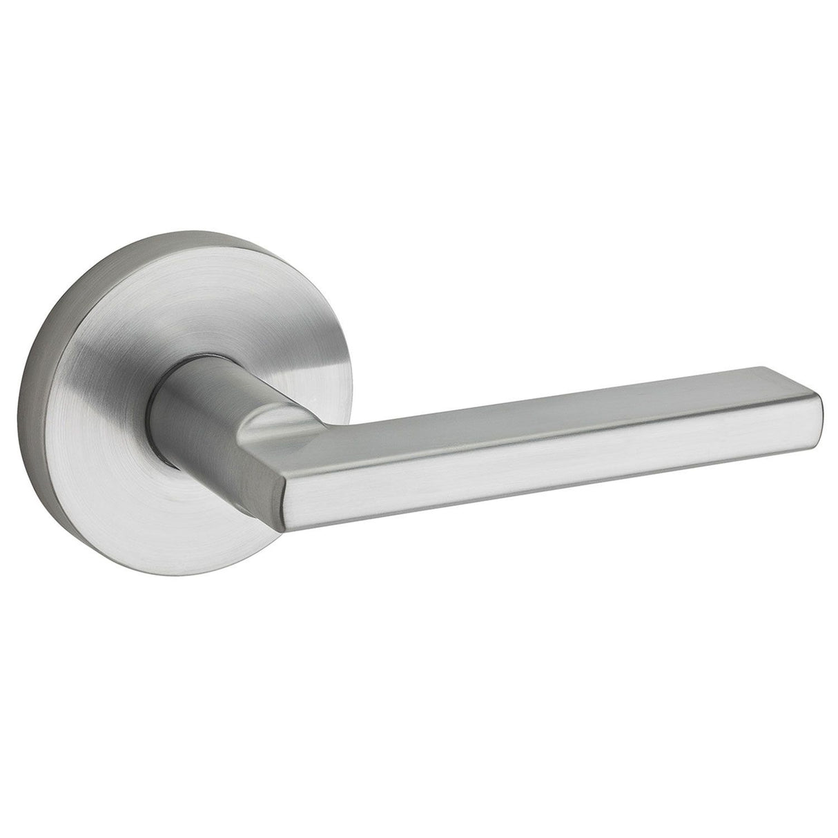 Kwikset Halifax Handleset Trim with Round Rose in Satin Chrome