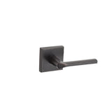Kwikset Dummy Interior Lisbon Handleset Trim with Square Rose in Venetian Bronze