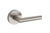 Kwikset Milan Handleset Trim with Round Rose in Satin Nickel
