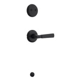 Kwikset Perth Handleset Trim in Matte Black - 973PHL-514