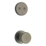 Kwikset Pismo Handleset Trim with Round Rose in Gunmetal