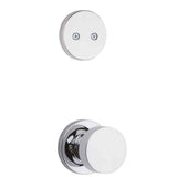 Kwikset Pismo Handleset Trim with Round Rose in Bright Chrome