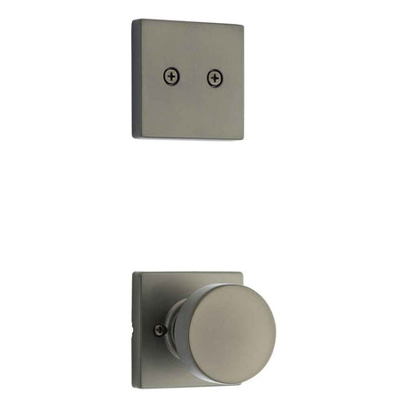 Kwikset Pismo Handleset Trim with Square Rose in Gunmetal