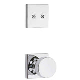 Kwikset Pismo Handleset Trim with Square Rose in Bright Chrome