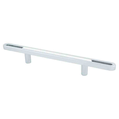 R. Christensen 9745-1000-P polished chrome/white cabinet pull handel