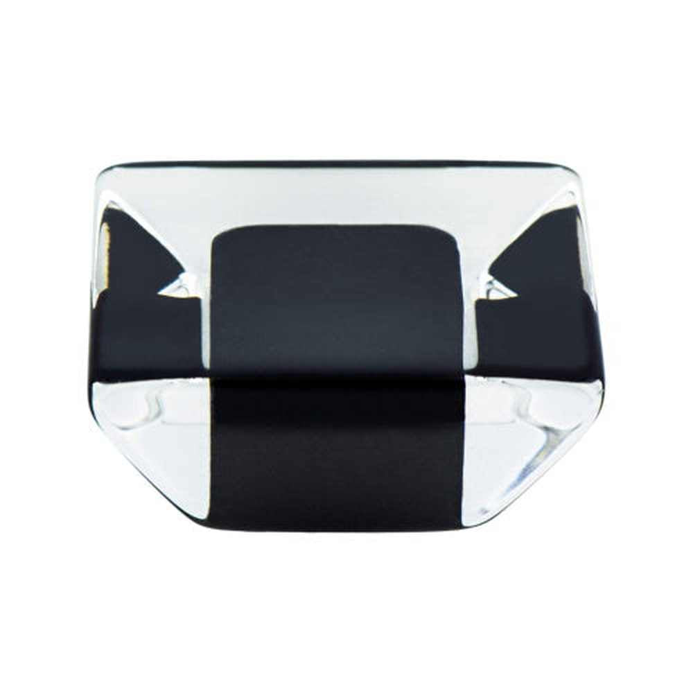 R. Christensen 9750-7000-P black transparent cabinet knob