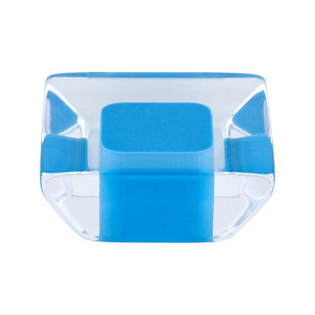 R. Christensen 9753-7000-P blue transparent cabinet knob