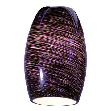 Access Lighting 978ST-PLS SwirlÂ pendant glass shade in polished brass, additional view