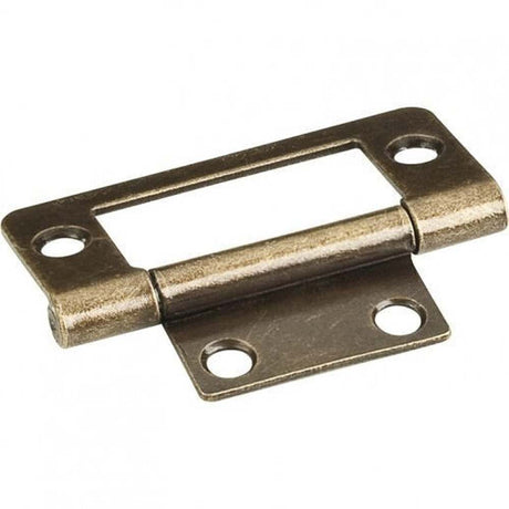 Hardware Resources 9800AB brushed antique brass non mortise hinge