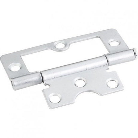 Hardware Resources 9802BC non-mortise hinge in satin stainless, additional view