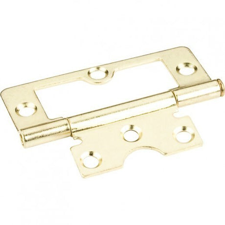 Hardware Resources 9802PB non-mortise hinge in satin nickel, additional view