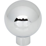 Top Knobs TK3340PC Brockwell 1 1/8" Diameter Round Knob Polished Chrome