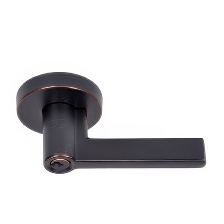 Better Home Products 98544BLK Rockaway Beach keyed entry keyed entry door lever, additional view
