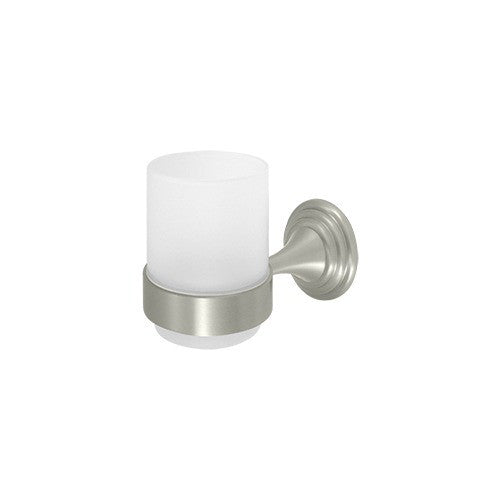 Deltana 98C2013 Classic Glass Tumbler with Toothbrush Holder
