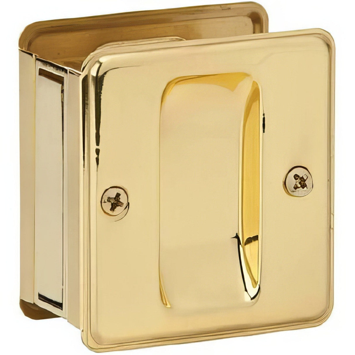 Ives 990B3 polished brass sliding door pull