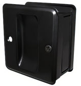 Ives 990BBLK black sliding door pull
