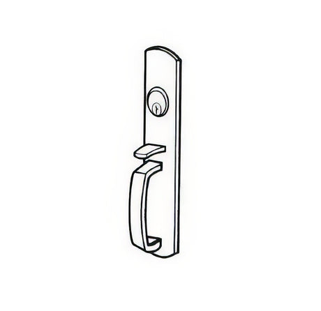 Von Duprin 990NLR10 satin bronze night latch handle trim