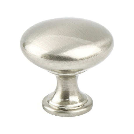 Berenson 9913-1BPN-P Euro Moderno cabinet knob in satin stainless, additional view