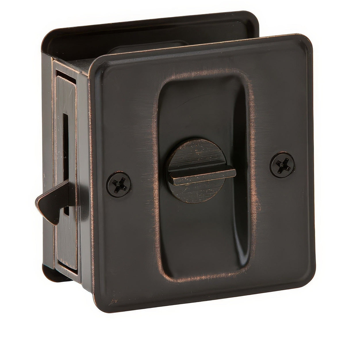 Ives 991B716 aged bronze sliding door lock